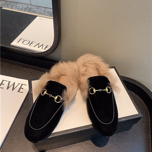 High Quality Luxury Gucci Furry Slippers Shoes – Style 33331 product detail