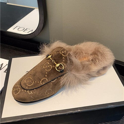 High Quality Luxury Gucci Furry Slippers Shoes – Style 66099 product detail