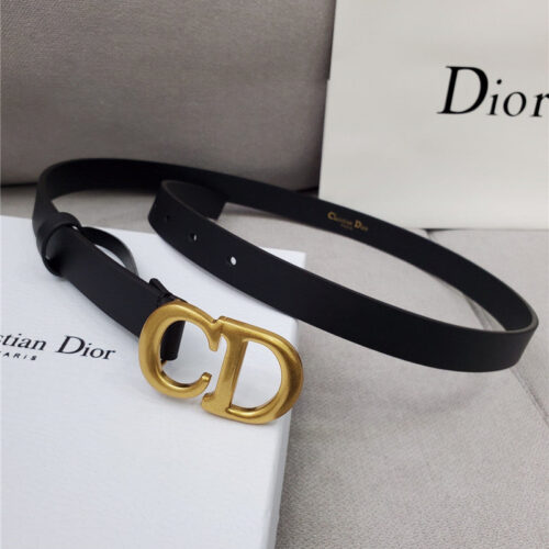 High Quality Luxury Dior Cd Black Leather Belt – Style 00422 product detail