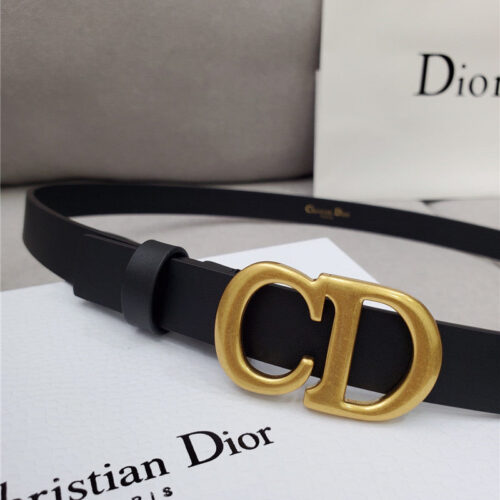 High Quality Luxury Dior Cd Black Leather Belt – Style 00422 product detail