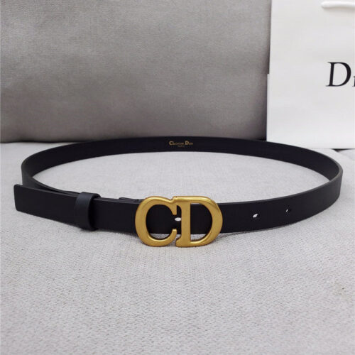 High Quality Luxury Dior Cd Black Leather Belt – Style 00422 product detail