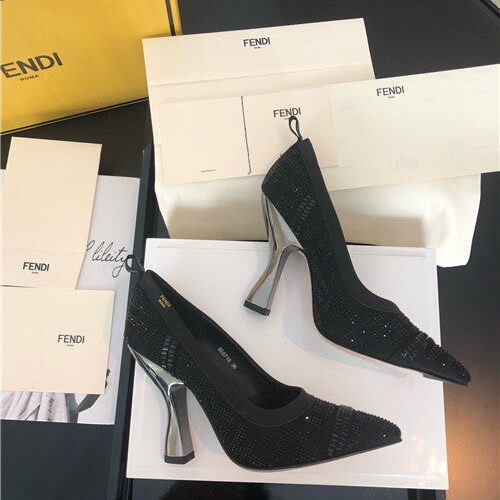 High Quality Luxury Fendi Sandals Heels Women – Style 44723