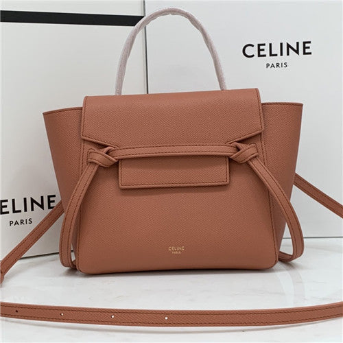 High Quality Luxury Celine Belt Nano Bag Pink