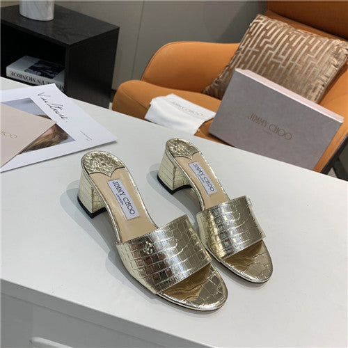 High Quality Luxury Jimmy Choo Block Heel Sandal