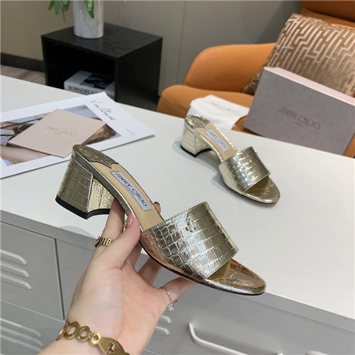 High Quality Luxury Jimmy Choo Block Heel Sandal – Style 06822 product detail