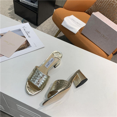High Quality Luxury Jimmy Choo Block Heel Sandal – Style 06822 product detail