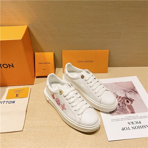 High Quality Luxury LV Shoes White Sneakers Shoes – Style 36515