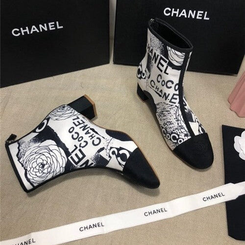High Quality Luxury Chanel Ankle Booties Shoes – Style 48070 product detail