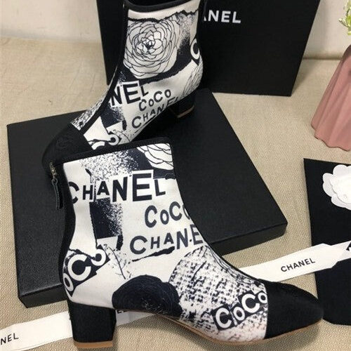High Quality Luxury Chanel Ankle Booties Shoes – Style 48070 product detail