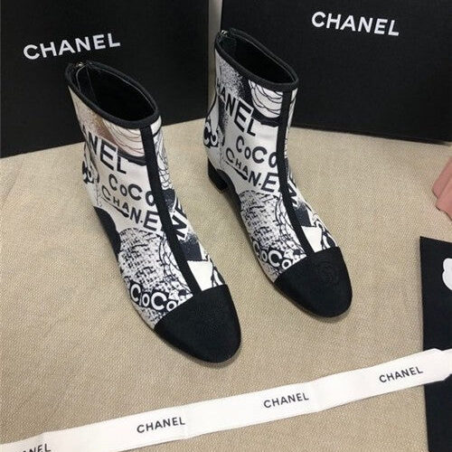 High Quality Luxury Chanel Ankle Booties Shoes – Style 48070 product detail