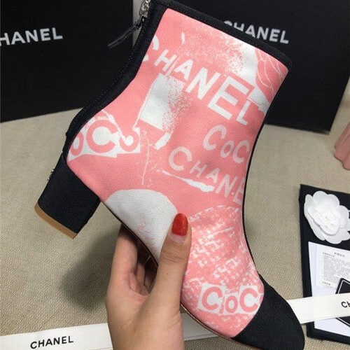 High Quality Luxury Chanel Ankle Booties Shoes – Style 46374 product detail