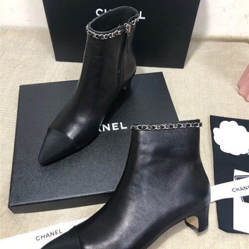 High Quality Luxury Chanel Ankle Booties Shoes