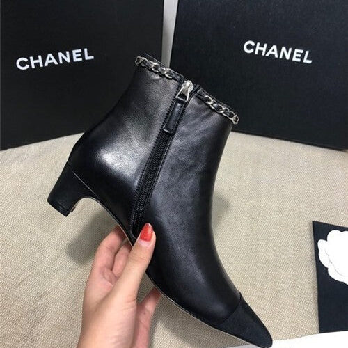 High Quality Luxury Chanel Ankle Booties Shoes product detail