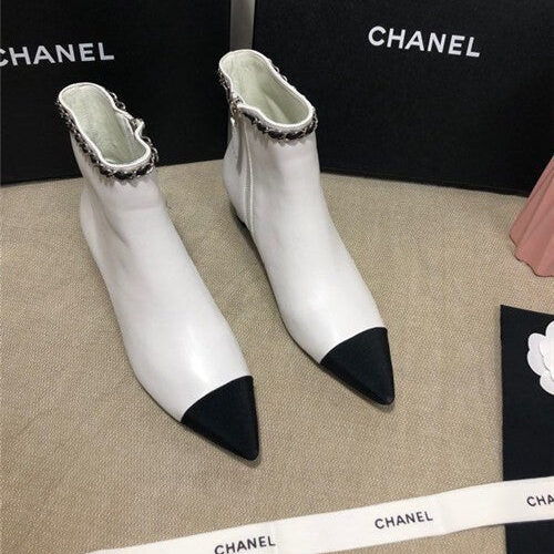 High Quality Luxury Chanel Ankle Booties Shoes – Style 74054 alternate view