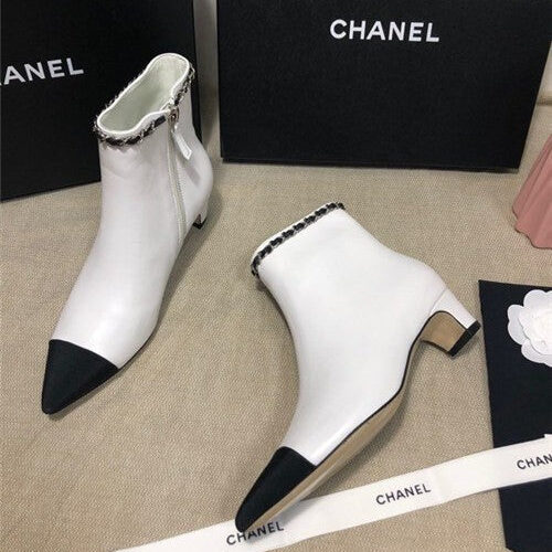High Quality Luxury Chanel Ankle Booties Shoes – Style 74054 product detail