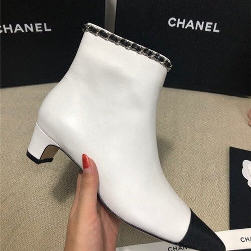 High Quality Luxury Chanel Ankle Booties Shoes – Style 74054 product detail