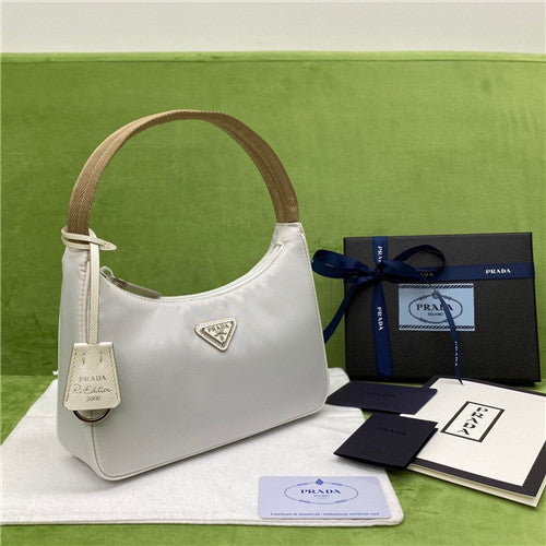 High Quality Luxury Prada Small Hobo Handbag – Style 27002 alternate view
