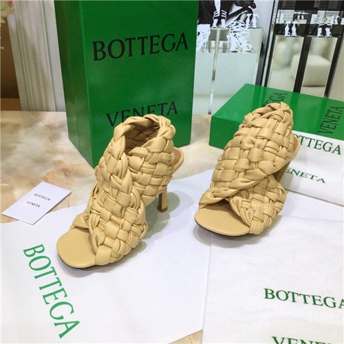 High Quality Luxury Bottega Veneta Bv Board Heels Sandals – Style 45318