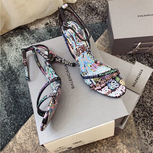 High Quality Luxury Balenciaga Graffiti Heels Shoes – Style 62083 alternate view
