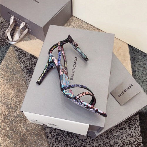 High Quality Luxury Balenciaga Graffiti Heels Shoes – Style 62083 product detail