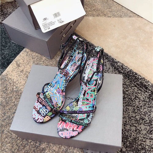 High Quality Luxury Balenciaga Graffiti Heels Shoes – Style 62083 product detail