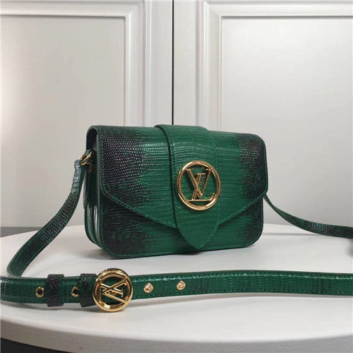 High Quality Luxury LV Pont 9 Lizard Bag