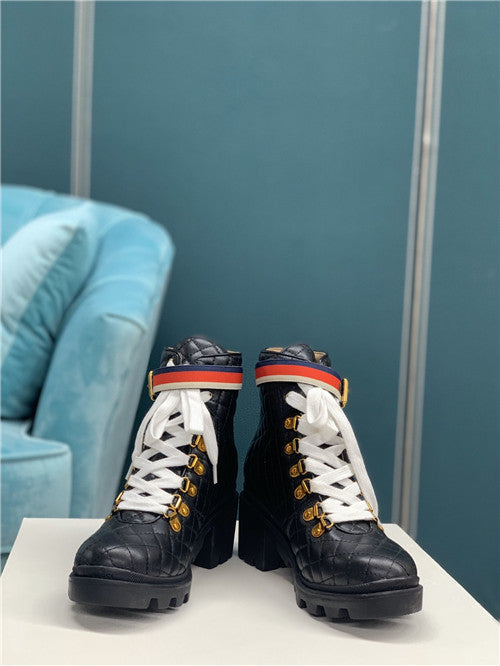 High Quality Luxury Gucci Trip Quilted Ankle Boots – Sizes 35–43 product detail