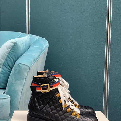 High Quality Luxury Gucci Trip Quilted Ankle Boots – Sizes 35–43 product detail