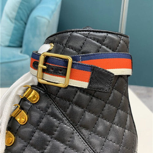 High Quality Luxury Gucci Trip Quilted Ankle Boots – Sizes 35–43 product detail