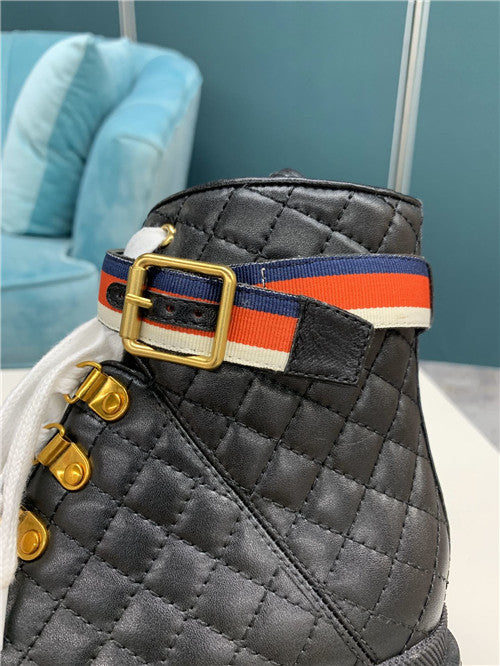 High Quality Luxury Gucci Trip Quilted Ankle Boots – Sizes 35–43 product detail