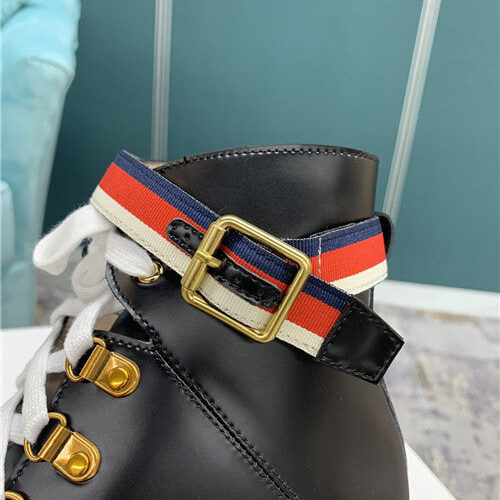 High Quality Luxury Gucci Trip Leather Ankle Boots product detail