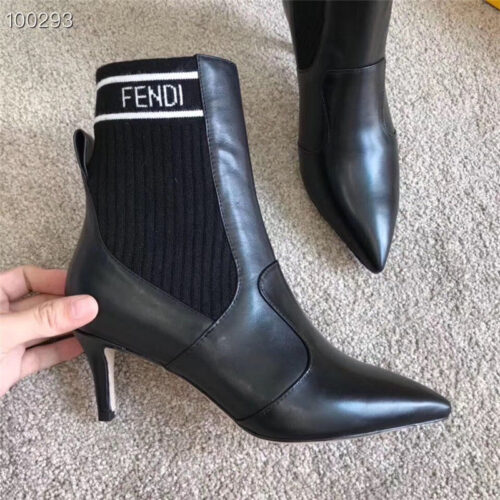 High Quality Luxury Fendi High Heel Ankle Boots – Style 67539 product detail