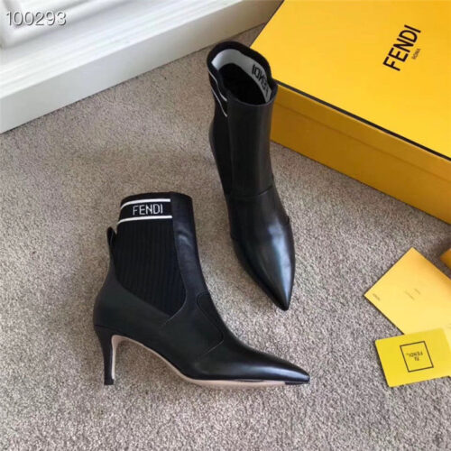 High Quality Luxury Fendi High Heel Ankle Boots – Style 67539 product detail