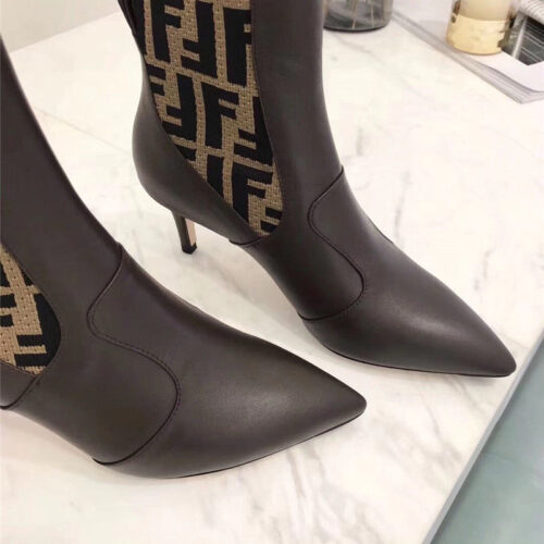 High Quality Luxury Fendi High Heel Ankle Boots product detail