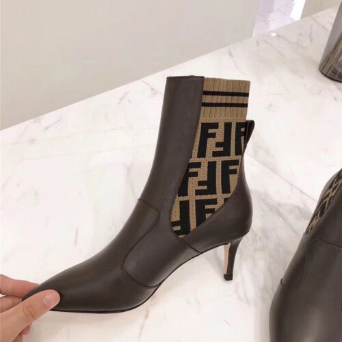 High Quality Luxury Fendi High Heel Ankle Boots product detail