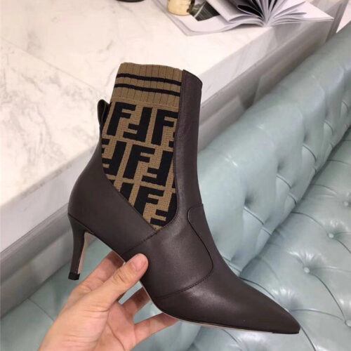 High Quality Luxury Fendi High Heel Ankle Boots product detail