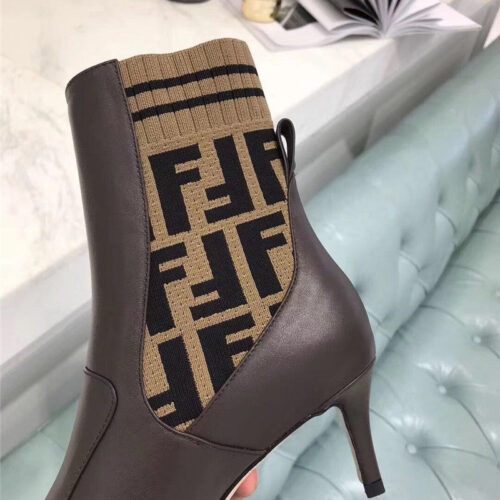 High Quality Luxury Fendi High Heel Ankle Boots product detail