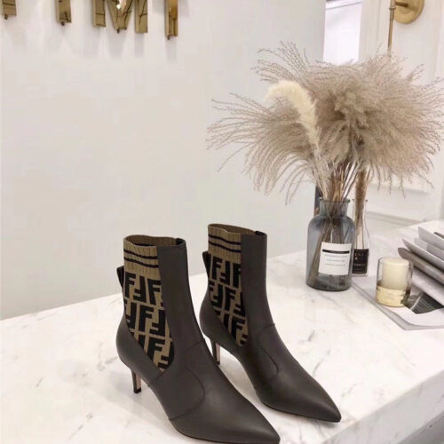 High Quality Luxury Fendi High Heel Ankle Boots product detail