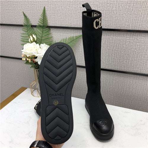 High Quality Luxury Chanel Sock Boots Shoes – Style 04966 alternate view