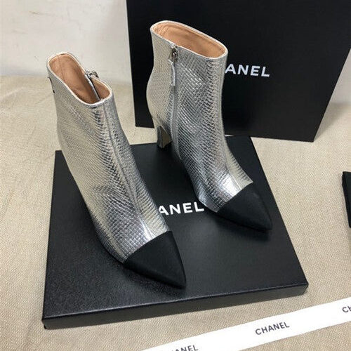 High Quality Luxury Chanel Heel Boots – Style 19878 alternate view