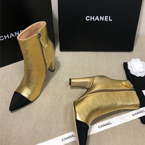 High Quality Luxury Chanel Heel Boots – Style 50950 product detail