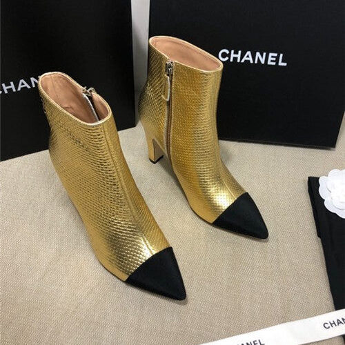 High Quality Luxury Chanel Heel Boots – Style 50950 product detail