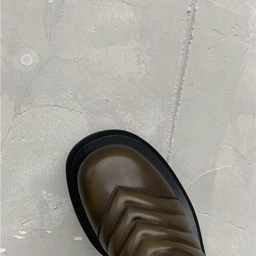 High Quality Luxury Bottega Veneta Mid Calf Boots – Style 68198 product detail