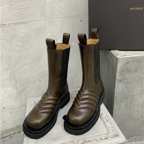 High Quality Luxury Bottega Veneta Mid Calf Boots – Style 68198