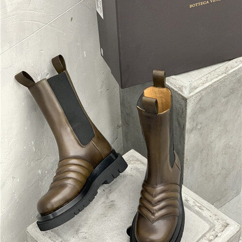 High Quality Luxury Bottega Veneta Mid Calf Boots – Style 68198 product detail