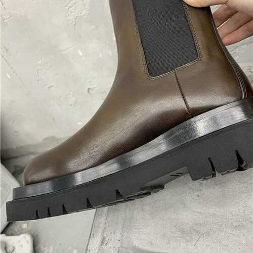 High Quality Luxury Bottega Veneta Mid Calf Boots – Style 37126 product detail