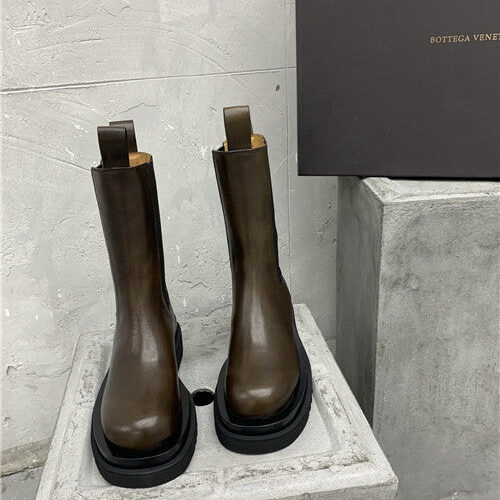 High Quality Luxury Bottega Veneta Mid Calf Boots – Style 37126 product detail