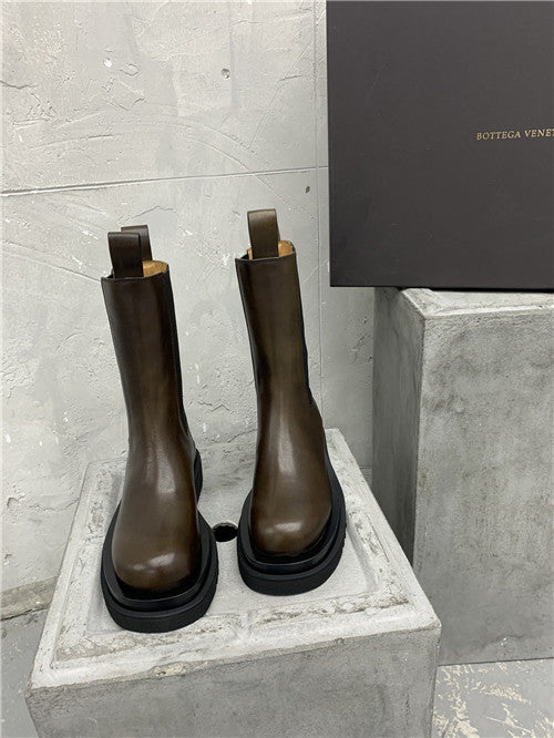 High Quality Luxury Bottega Veneta Mid Calf Boots – Style 37126 product detail