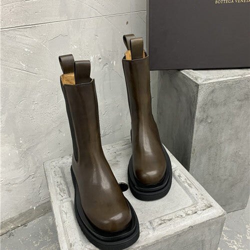 High Quality Luxury Bottega Veneta Mid Calf Boots – Style 37126 product detail
