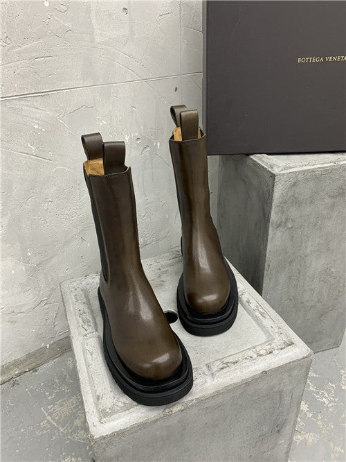 High Quality Luxury Bottega Veneta Mid Calf Boots – Style 37126 product detail